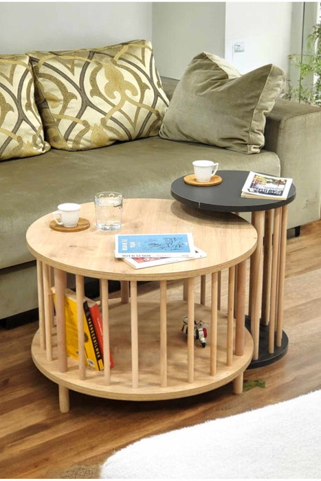 Hanah Home Peka-Set108 - Roble Zafiro y Antracita Hanah Home Peka-Set108 - Roble Zafiro y Antracita